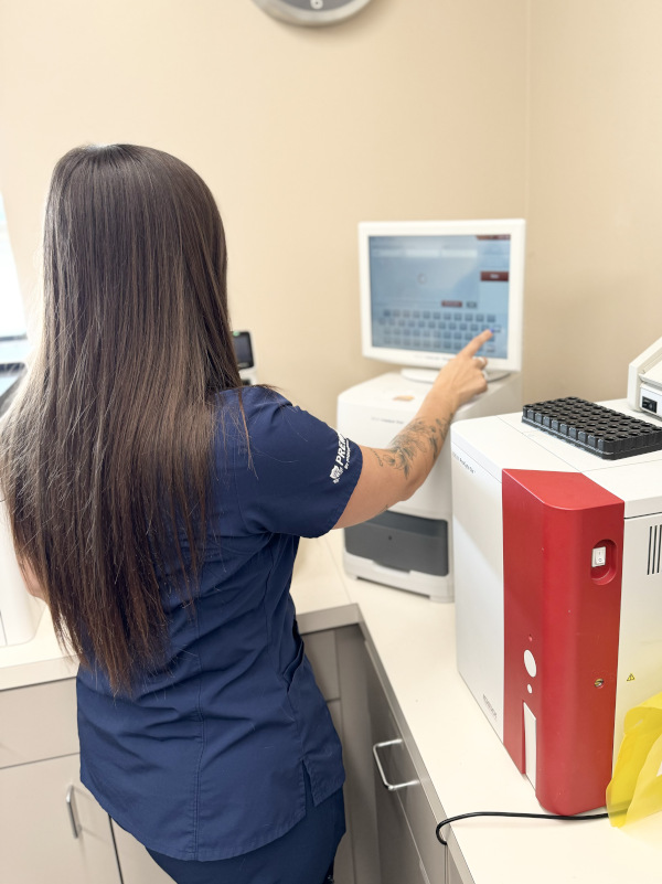 Pet Diagnostics being analyzed Pet Diagnostics being analyzed